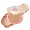 Oulac Highlighter Makeup Blush| 2 in 1 Powdery Cream Texture Blush & Highlighter| Golden Hour Makeup Bronzer Illuminating | Rich Colors &Blendable | Vegan & Cruelty-Free| F08 Glow Gold 4.8g view 1