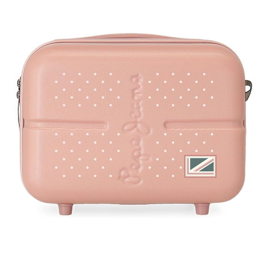 Pepe Jeans Girl's Adaptable Toiletry Shoulder Bag, Pink, 29x21x15 cms
