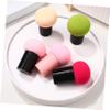 Beaupretty 5pcs Mushroom Shape Makeup Sponges Powder Puff for Liquid Foundation and Concealer Wet Dry Use Skin-friendly Material Storage Cover Random Colors view 2