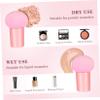 Beaupretty 5pcs Mushroom Shape Makeup Sponges Powder Puff for Liquid Foundation and Concealer Wet Dry Use Skin-friendly Material Storage Cover Random Colors view 4