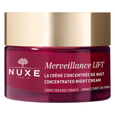 Nuxe Merveillance Lift Night Cream, Face Anti-Aging Moisturizer with Hydrating Care for Smoothing Fine Lines and Boosting Radiance, 1.7 Fl Oz