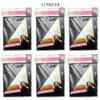 12 Pc Vinyl Hair Cutting Barber Cape Pro Salon Hairdresser Hairdressing Black view 3
