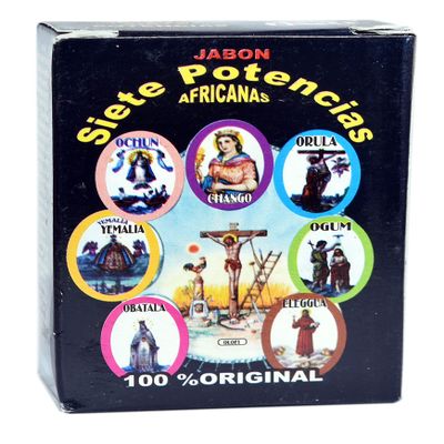 12 PCS 7 POTENCIAS JABON- 7 AFRICAN POWERS SOAP 100G 3.53 Oz.