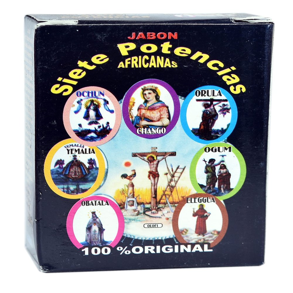 6 PCS 7 POTENCIAS JABON- 7 AFRICAN POWERS SOAP 100G 3.53 Oz.