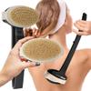 Bearback Dry Brushing Body Brush with Natural Bristles - Premium Exfoliating Brush for Shower or Dry Brushing | Long Folding Handle, Removable Brush Head view 1
