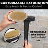 Bearback Dry Brushing Body Brush with Natural Bristles - Premium Exfoliating Brush for Shower or Dry Brushing | Long Folding Handle, Removable Brush Head view 3