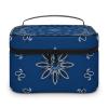 FunnyStar Blue Paisley Bandana Makeup Organizer Bag Travel Toiletry Cosmetic Storage Case for Women view 1