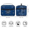 FunnyStar Blue Paisley Bandana Makeup Organizer Bag Travel Toiletry Cosmetic Storage Case for Women view 2