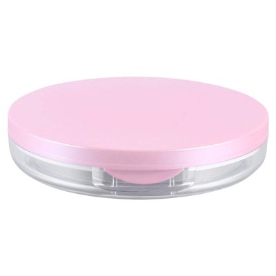 KALLORY 2pcs Portable Loose Powder Box with Puff Cosmetic Container for Loose Powder Easy to Clean Lightweight and Reusable Makeup Case for Women and Girls