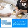 Beaupretty 125pcs Disposable Nail Mats Protective Tablecloth for Manicure Nail Care and Beauty Salon Use for Clean Workstation and Easy Cleanup view 3
