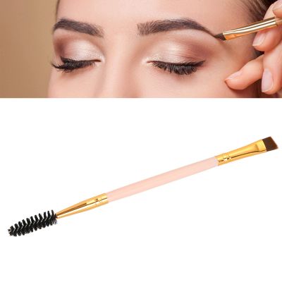Double Ended Eyebrow Brush, Create A Three-Dimensional Eyebrow Make Up Angled brow brush, for eyebrow powders, waxes()