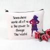 POFULL Quote Gift Somewhere inside all of us is the power to Change The World Cosmetic Bag Musical Theatre Gift (Somewhere inside all of us is the power bag) view 2