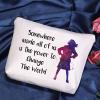 POFULL Quote Gift Somewhere inside all of us is the power to Change The World Cosmetic Bag Musical Theatre Gift (Somewhere inside all of us is the power bag) view 3