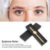 Eyebrow Ruler, Adjustable Accurate Positioning Stainless Steel Material Gold Design Brow Measuring Tool view 2