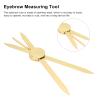 Eyebrow Ruler, Adjustable Accurate Positioning Stainless Steel Material Gold Design Brow Measuring Tool view 4