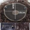 10'' Curly Human Hair Toppers for Women,16*18 Large Silk Base Simulation Head Spin Hair Piece Clip on Toupee Breathable Adding Extra Hair Volume for Serious Thinning Hair Loss Hair view 4