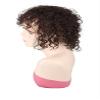 12in Curly Human Hair Toppers for Women,16*18 Large Silk Base Simulation Head Spin Hair Piece Clip on Toupee Breathable Adding Extra Hair Volume for Thinning Hair Loss Hair view 2