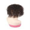 12in Curly Human Hair Toppers for Women,16*18 Large Silk Base Simulation Head Spin Hair Piece Clip on Toupee Breathable Adding Extra Hair Volume for Thinning Hair Loss Hair view 3
