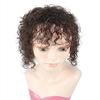 12in Curly Human Hair Toppers for Women,16*18 Large Silk Base Simulation Head Spin Hair Piece Clip on Toupee Breathable Adding Extra Hair Volume for Thinning Hair Loss Hair view 4