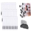 60 Pcs Black Lash Pattern Lash Disposable Mascara Brushes Diamond Eyelash Spoolies Makeup Brush Mascara Wand in Sanitary Tube Lash Supplies view 1