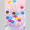 60 Pcs Mix Colored Lash Pattern Lash Disposable Mascara Brushes Diamond Eyelash Spoolies Makeup Brush Mascara Wand in Sanitary Tube Lash Supplies view 3