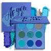 Blue Eyeshadow Palette for Women Blue Eye Shadow 9 Color Matte Shimmer Glitter Eye Makeup Palette Long Lasting Pigmented Eyes Makeup-9Blue view 1