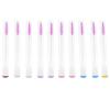 FOMIYES Practical Mascara Wand Applicator 10pcs Crystal Eyelash Brush Set for Lash Brow Comb Travel Kit Random Color view 1