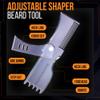 Beard Shaper Kit - Complete Shaping & Styling Tool - Transparent Adjustable Shaper, Razors, Barber Pencil - Beard Stencil Guide Template Outliner Many Styles for Perfect Line Up view 4