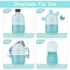 Ice Roller for Face and Eye, Ice face roller,Gua Sha Facial Tools, Facial ice roller, Skin Care Tools,Ice mold for face(blue-face) view 3