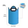 Melairya Portable Collapsible Foot Basin, 21L Pedicure Foot Spa for Travel, Multifunctional Foot Bath Tubs for Soaking Feet, Folding Water Bucket (Blue, Size : 27x47cm) view 2