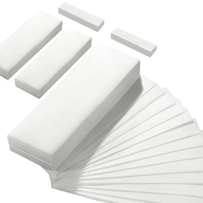 Leelosp 500 Pack Large Non Woven Wax Strips for Body and Facial Hair Removal, Different Sizes - Soft Waxing Paper for Effortless Hair Removal