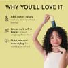 Fix My Curls Weightless Whip Volumizing Mousse | Enriched with Rice Protein for Hair Growth, & Apple Cider Vinegar | For Wavy, Curly, Frizzy Hair | Curl Enhancing | Silicone & Alochol Free (3.3oz) view 3