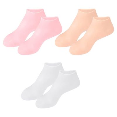 Beaupretty 3pairs Moisturizing Foot Cover Socks for Women and Girls Anti-Cracking Hydration Treatment Soft and Comfortable for Daily Use and Special Occasions