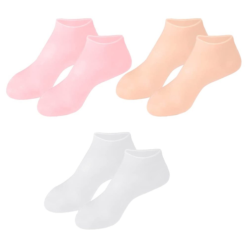 Beaupretty 3pairs Moisturizing Foot Cover Socks for Women and Girls Anti-Cracking Hydration Treatment Soft and Comfortable for Daily Use and Special Occasions