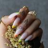 MqpQ French Rainbow False Nails Stiletto Gel Handmade Diamonds Art Fluorescence Nude Neon Long Fake Nails Side Colorful Box Gift view 2