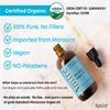 Amire 3 Pack of USDA Certified Organic Argan Oil 4oz, Triple Extra Virgin Grade Moroccan Argan Oil for Skin, Face, & Nails. Moisturizer. Scalp Treatment Hair Oil for Dry, Damaged, Brittle Hair. view 3