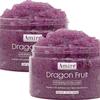 2 Pack of Amire Dragon Fruit Jelly Exfoliating Body Scrub Polish, Exfoliate Dry, Dehydrated, and Dead Skin, Improve Body Skin Texture and Brighten Appearance, Pitaya Scrubs view 1