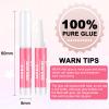 MEKK Nail Glue,Super Strong & Long-Lasting Nail Glue for Acrylic Nails,Press Ons & Nails Tips,Professional Adhesive for Nail Art Supplies,0.07OZ/PCS (24PCS) view 2