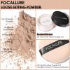 FOCALLURE Oil Control Loose Face Powder, Translucent Loose Setting Powder, Shine-Free Matte Finishing Powder, Long-lasting & Lightweight Sets Foundation Makeup, Includes Velour Powder Puff, Natural view 2