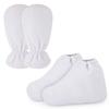 Paraffin Wax Gloves for Hand & Feet, Segbeauty 200pcs Plastic Paraffin Baths Socks and Gloves, Larger Thicker Paraffin Heated SPA Mittens Foot Liners for Hot Wax Hand Foot thera-py Thermal treat-ment view 3