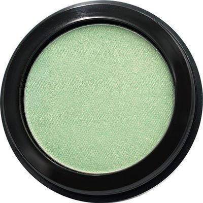 Pure Ziva Clover Shimmering Emerald Green Yellow Gold Flecked Forest Pressed Powder Single Vegan Eyeshadow; Talc, Paraben & Cruelty Free