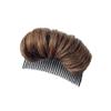 1Pcs Womens Hair Bun Invisible False Hair Clip Bump It Up Volume Hair Base Fluffy Princess Styling Increased Hair Pad Styling Insert Tool Hair Accessories (Light Brown) view 1