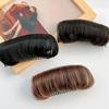 1Pcs Womens Hair Bun Invisible False Hair Clip Bump It Up Volume Hair Base Fluffy Princess Styling Increased Hair Pad Styling Insert Tool Hair Accessories (Light Brown) view 3
