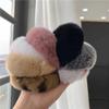 Ponytail Holder Premium Rabbit Fur Elastic Scrunchies Sweet Hair Band Bracelets Fluffy Hair Holder Wristband Furry Hair Tie Ring view 3