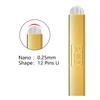 PCD U12 Mircoblading Needles 30Pcs,Permanent Makeup Needle Manual Eyebrow Tattoo Microblade for Single Use Only-12 Pins U Shape view 2