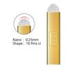 PCD U18 Microblading Needle Blades 30Pcs,Permanent Makeup Manual Eyebrow Tattoo Microblade Embroidery Arc Blades- 18 Pins U Shape view 2