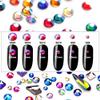 1788 Pcs Multi-color Flatback Rhinestones Set for Nail, Art, Crafts, Makeup, Tumblers Glitter Round with Tweezers and Picking Pen view 2