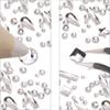 1788 Pcs White Flatback Rhinestones Set for Nail, Art, Crafts, Makeup, Tumblers Glitter Round with Tweezers and Picking Pen view 3