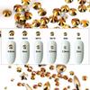 1788 Pcs Gold Flatback Rhinestones Set for Nail, Art, Crafts, Makeup, Tumblers Glitter Round with Tweezers and Picking Pen view 2