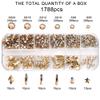 1788 Pcs Champagne Flatback Rhinestones Set for Nail, Art, Crafts, Makeup, Tumblers Glitter Round with Tweezers and Picking Pen view 3